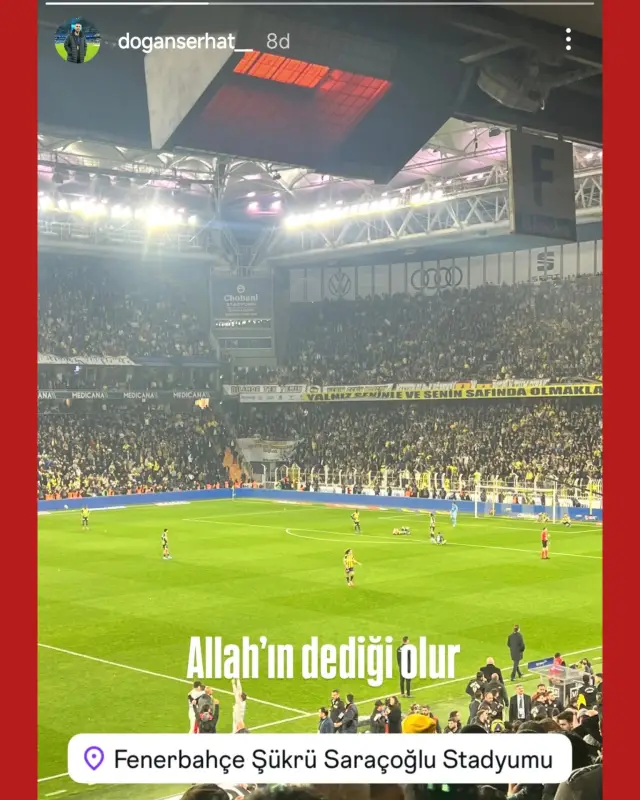 Fenerbahçe taraftarlarının maç anındaki tepkisi