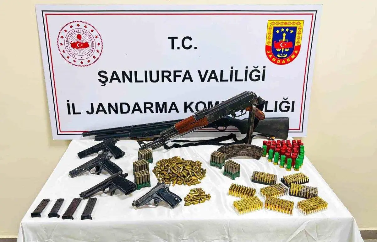 Şanlıurfa’da gerçekleştirilen silah operasyonu