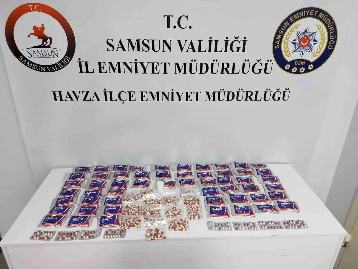 Samsun’da gerçekleştirilen sentetik ecza operasyonu
