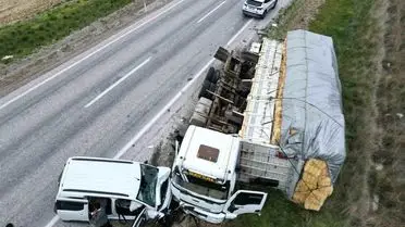 Afyonkarahisar’da Kamyon‑Tanker Çarpışması: 2 Yaralı