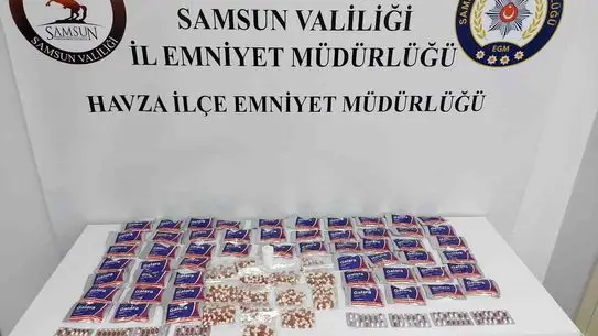 Samsun’da Sentetik Ecza Operasyonu: 3.359 Madde Ele Geçirildi