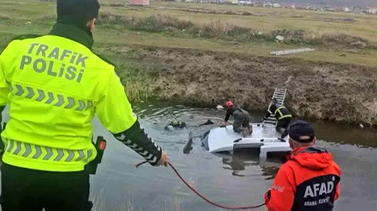 Aksaray’da Sulama Kanalına Gömülen Araçta Sürücü İzine Rastlanmadı