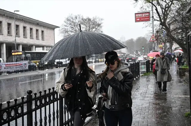 Yağışlı İstanbul sokakları