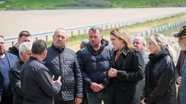 Edirne İl Başkanı Belgin İba, Lalapaşa’daki Büyüköğünlü Göleti’ni Gezerken