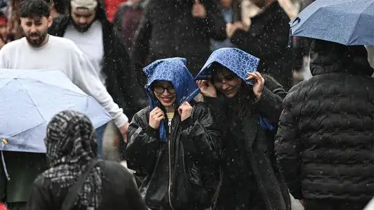 İstanbul’da sağanak yağış anı