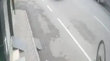 Kaza anındaki bisiklet görüntüsü