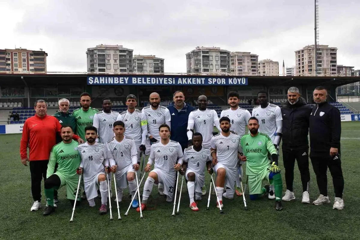 Şahinbey Ampute Futbol Takımı 5-0'lık Zaferle Şampiyonluk Yolunda