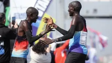 Maraton bitiş çizgisi