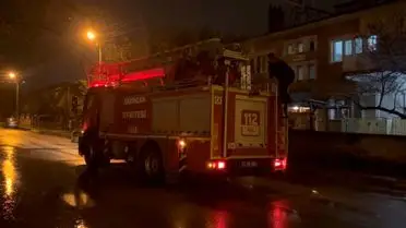 Erzincan’da Çatı Katında Kalan Kedi, İtfaiye Ekibiyle Kurtarıldı