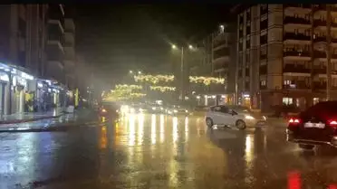 Düziçi'de Şiddetli Yağış Ulaşımı Tamamen Durdurdu