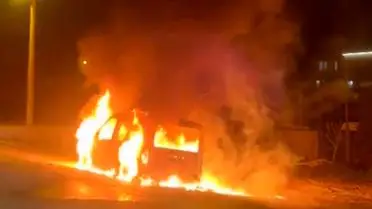 Tekirdağ’da Seyir Halindeki Araç Aniden Alev Aldı: Görgü Tanıkları Olayı Anlattı