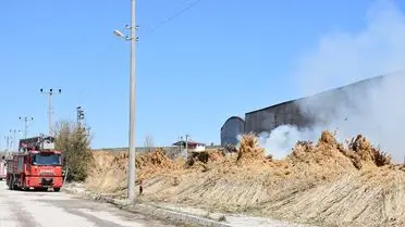 Bolvadin'de Kamış Toplama Merkezindeki Yangın Başarıyla Söndürüldü