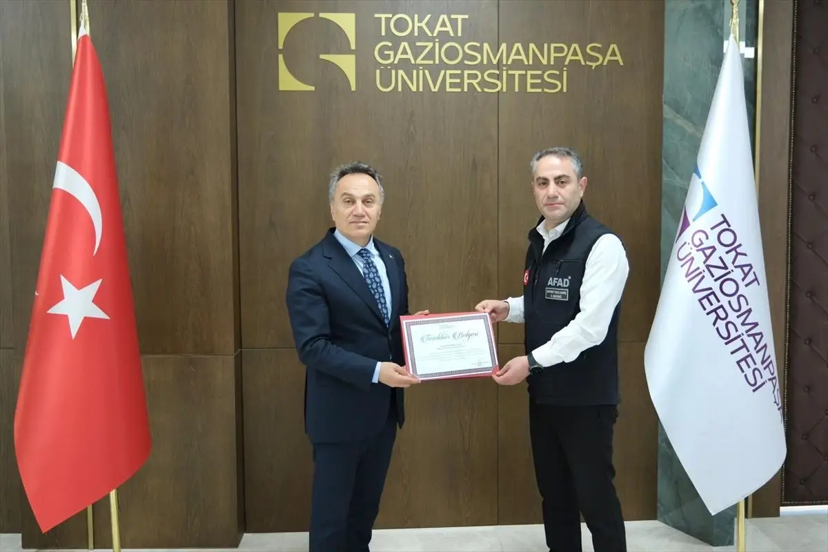 AFAD İl Müdürü Andiç, TOGÜ Rektörü Yılmaz ile Afet Hazırlıklarını Görüştü