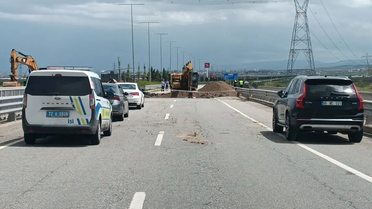 Batman’da Şiddetli Yağışlar Güney Çevre Yolu’nda Çökme Oluşturdu