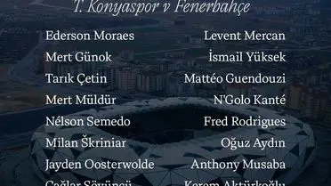 Fenerbahçe, Ziraat Türkiye Kupası Çeyrek Finalinde Konyaspor’a Hazırlıklı Kadro Açıklaması