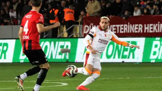 Galatasaray ve Gençlerbirliği maçından bir an