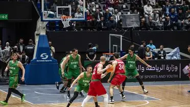 El‑Fayha Spor Salonu Açılışında Suriye ve Lübnan Erkek Milli Takımları Dostluk Maçı