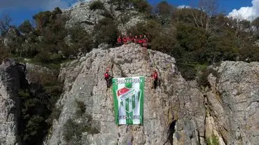 Gürsu’da AKUT ve GÜRAK’tan Zirveye Bursaspor Bayrağıyla Anlamlı Tatbikat