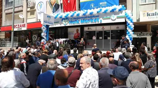 Merkezefendi’de Halk Market’in 3. Şubesi Açıldı: Yeni Alışveriş Noktası Akkonak’ta