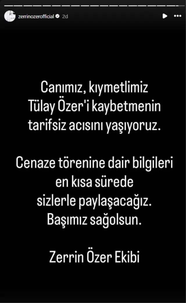 Tülay Özer anma töreni