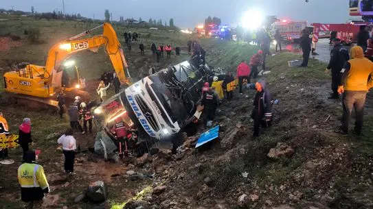 Malatya’da Şarampole Devrilen Otobüste 4 Ölü, 15 Yaralı