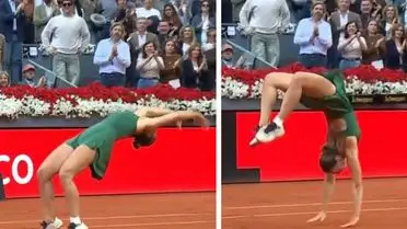Marta Kostyuk, Madrid Açık’taki Şampiyonluğunu Takla Atarak Kutladı