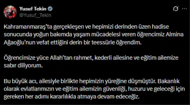 Almina için çiçekler