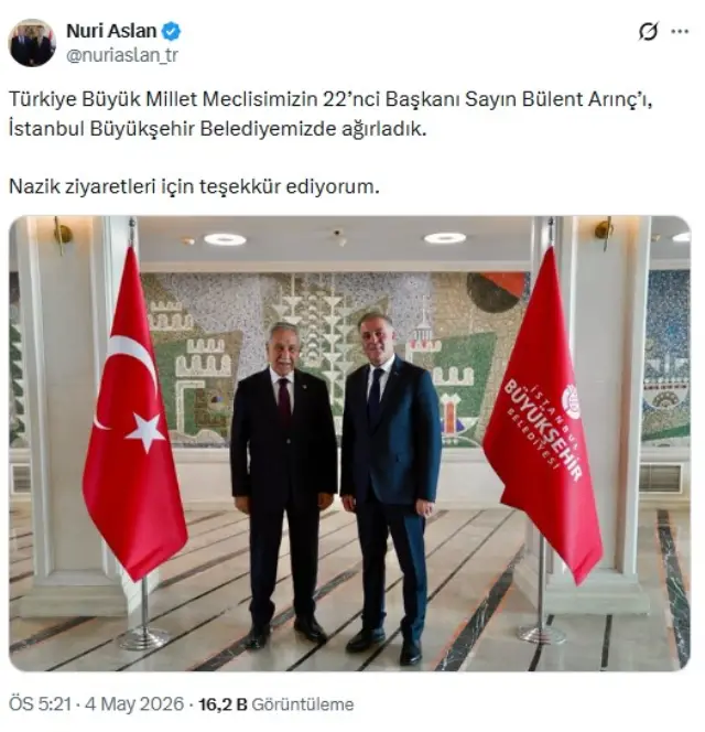 Görüşme sırasında çekilmiş fotoğraf