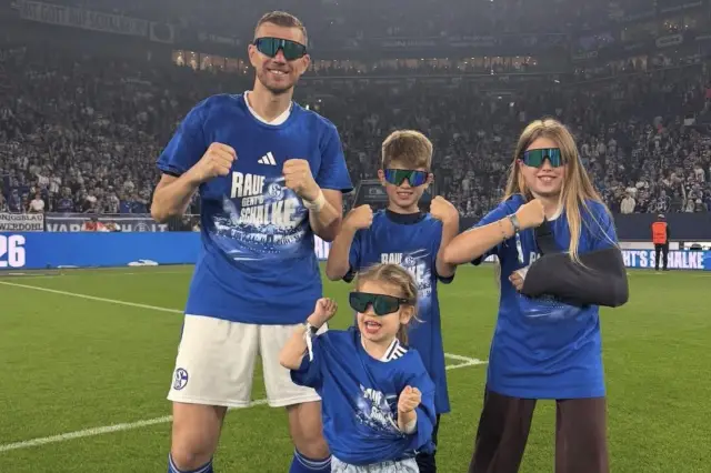 Džeko'nun gol sevinci
