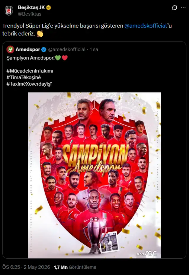 Amedspor taraftarları coşkulu