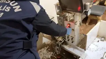 Samsun Atakum’da Kaçak Sigara Üretim Tesisi Çökertildi