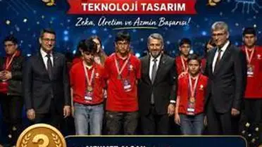 Erzurum'un Faik Güngör Ortaokulu Öğrencileri TÜBİTAK'ta Türkiye Üçüncüsü Oldu