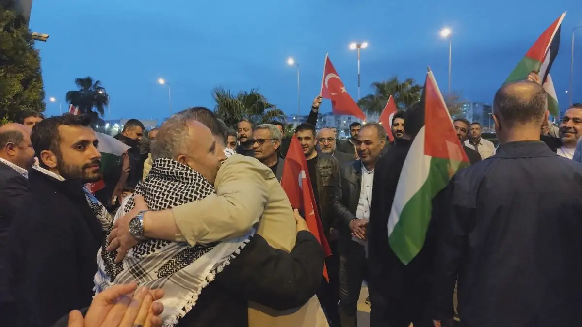 Mardin'de Sumud Filosu Aktivistlerine Coşkulu Karşılama