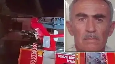 Denizli Bekilli'de Tek Katlı Ahşap Evde Çıkan Yangın İki Yaşlı Çifti Hayata Veda Ettirdi