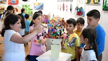 Mersin’de Çocuk Kampüslerinin Yaratıcı Eserleri İçel Sanat Kulübü’nde Sergilendi