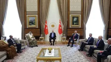 Erdoğan, Kuveyt Dışişleri Bakanı Al‑Sabah ile Görüşmelerini Tamamladı