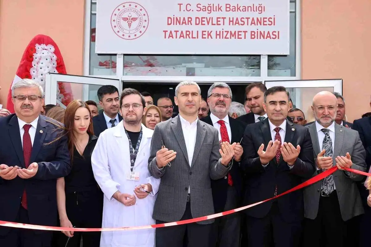 Dinar Hastanesi’nin Yeni Ek Binası Tatarlı’da Açıldı: 3 Bin Kişiye Hizmet