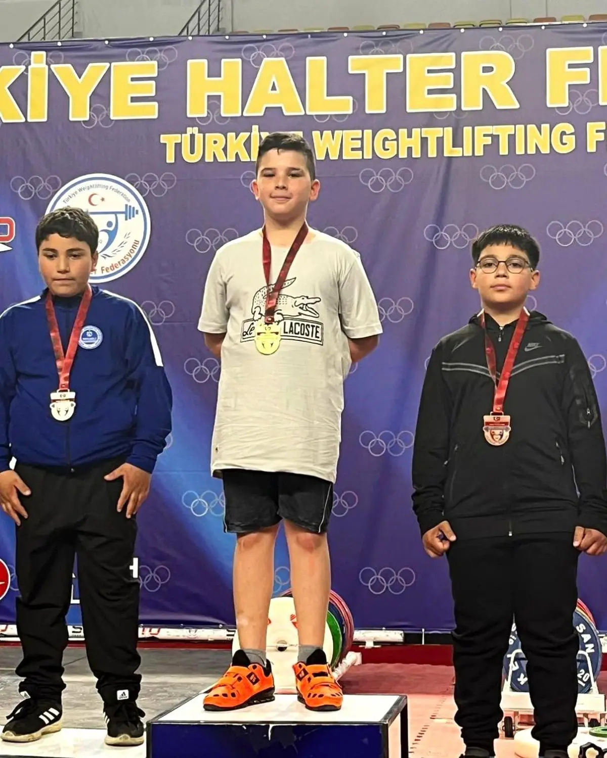 U15 Halterde Mustafa Uyan Altın Madalya Kazandı