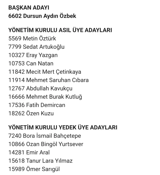 Dursun Özbek'in basın toplantısı