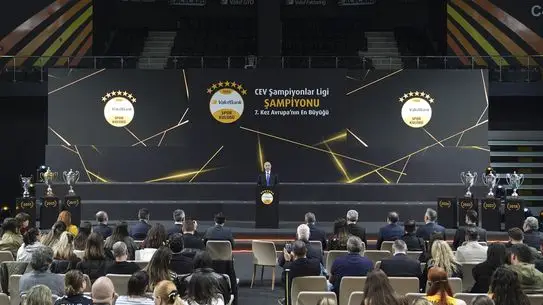 Şampiyonluk töreninde VakıfBank