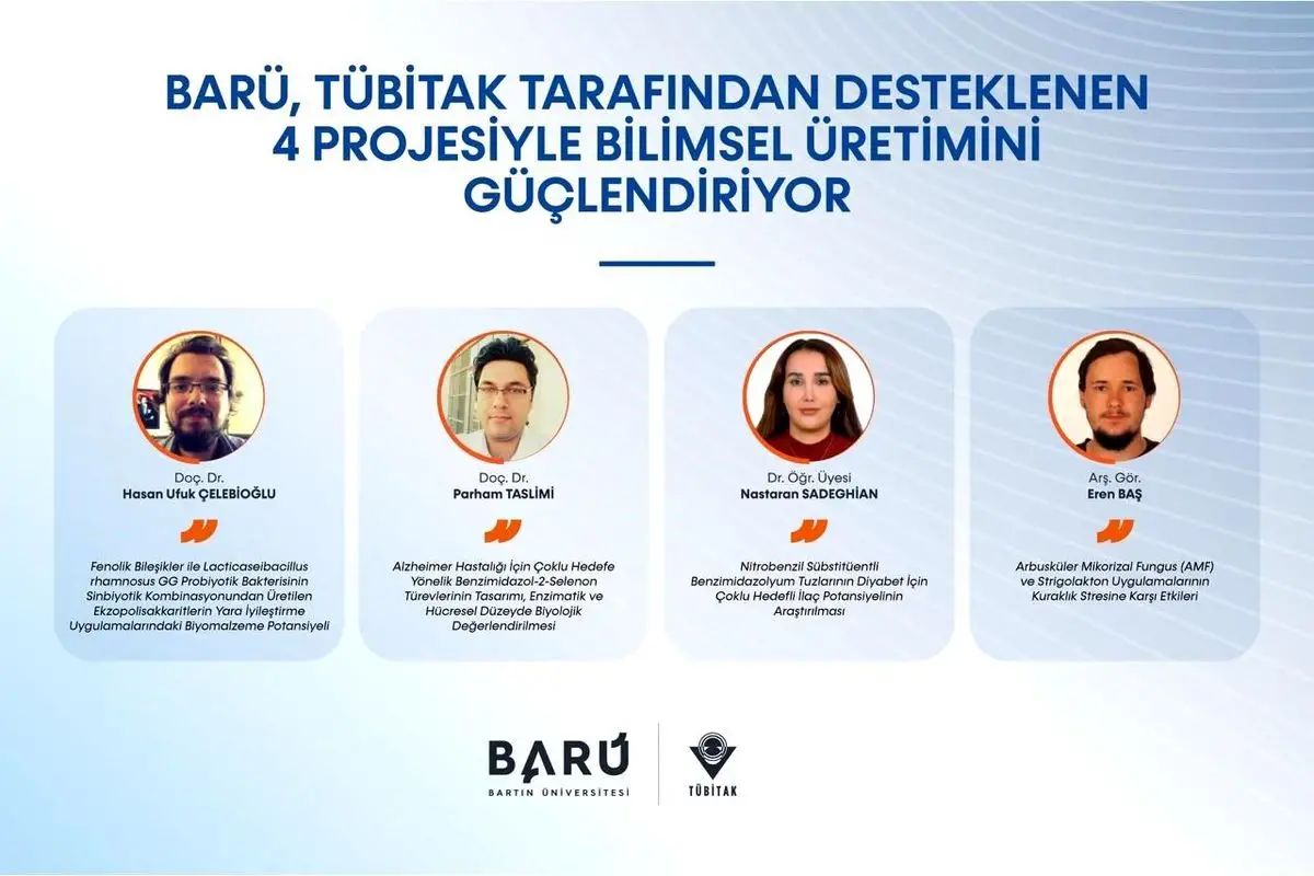 Bartın Üniversitesi'nden TÜBİTAK Destekli Dört Yenilikçi Proje