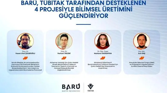 Bartın Üniversitesi'nden TÜBİTAK Destekli Dört Yenilikçi Proje