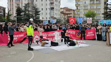 Çorum'da Gençlere Trafik Bilinci Aşılayan Eğitim Etkinliği
