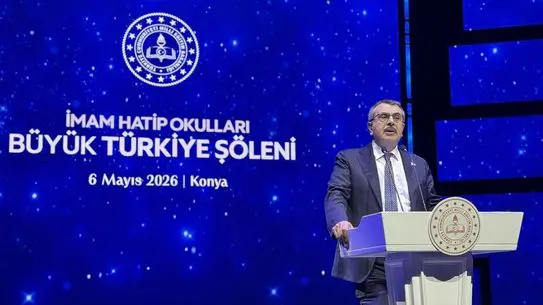 Bakan Tekin konuşma anı