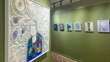 Hülya Yazıcı’nın 'Perde' sergisinden bir tablo