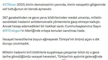 Faruk Acar'dan 27 Nisan 2007 Değerlendirmesi: Demokrasi ve Vesayet Üzerine Çarpıcı Açıklama