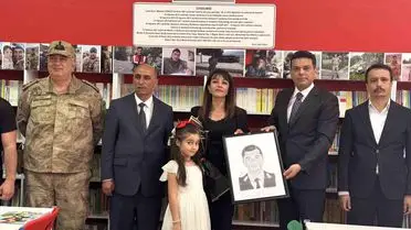 Kızıltepe’de Şehit Astsubay Mehmet Gündüz’ün Anısına Yeni Kütüphane Açıldı