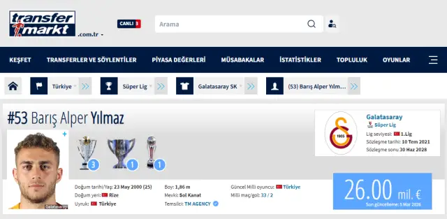 Hollerbach ve Yılmaz karşılaştırmalı istatistik tablosu