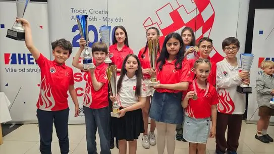 Türk Genç Satranççılar Avrupa Okullar Şampiyonası'nda 7 Madalya Kazandı
