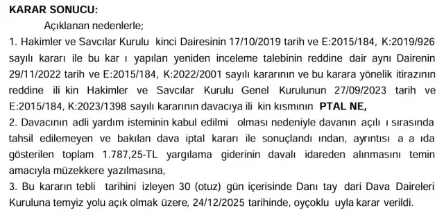 Metin Özçelik mahkeme salonunda